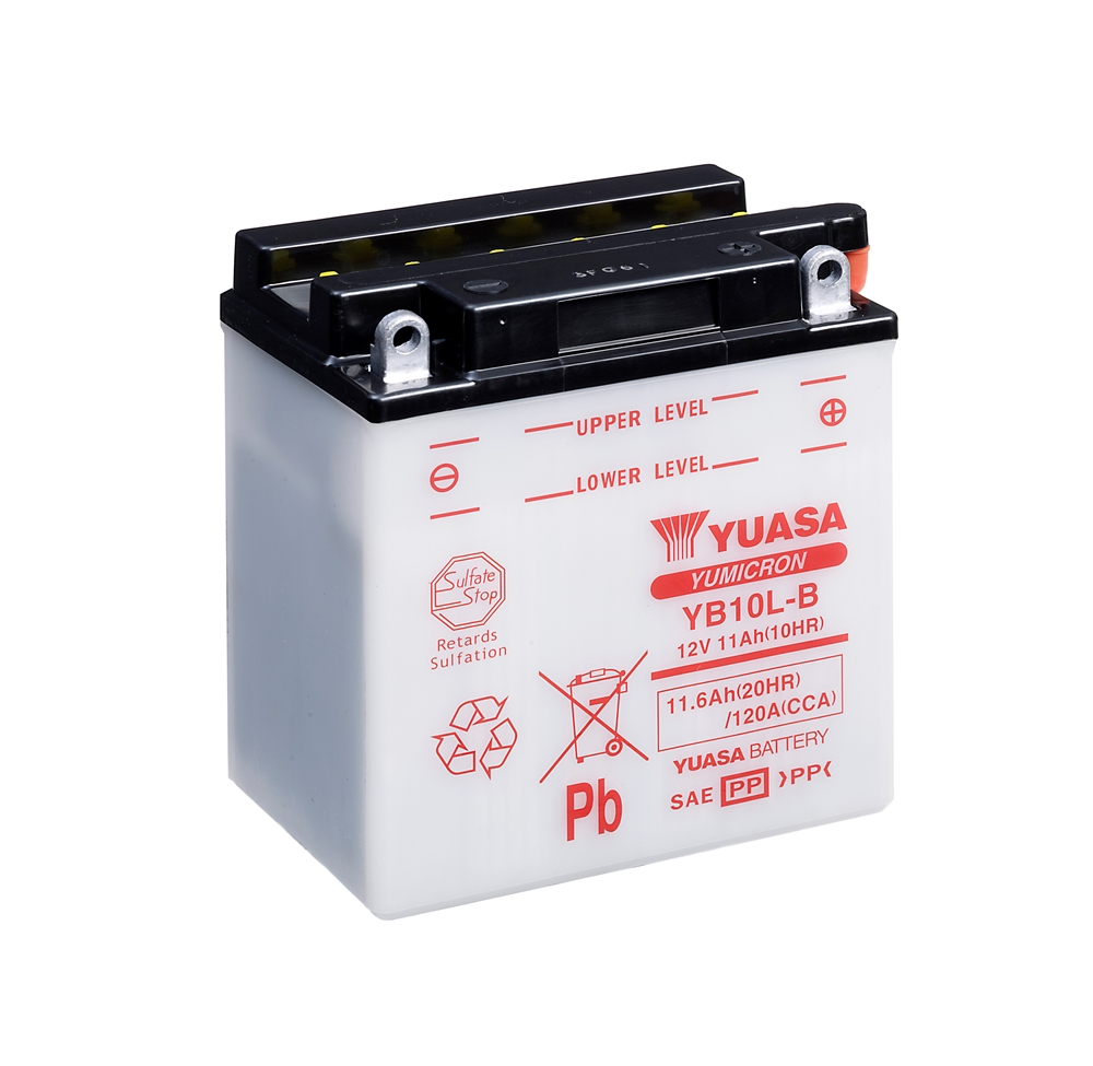 Yuasa YB10L-B Batterie YuMicron® 12V 11 AH (CP) mit Säurepack Yuasa YB10L-B Batterie YuMicron® 12V 11 AH (CP) mit Säurepack