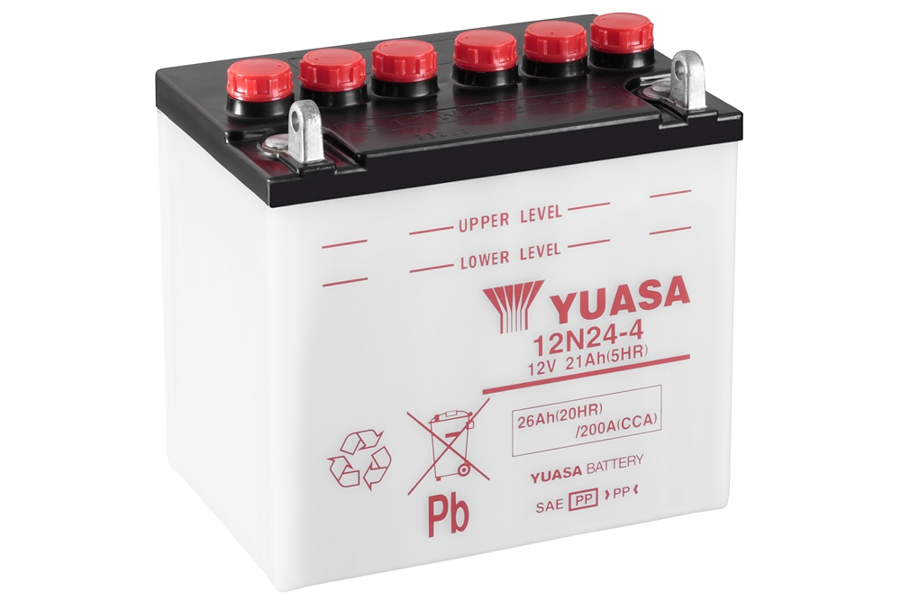 Yuasa 12N24-4 Batterie 12V 25.3 AH (CP) mit Säurepack Yuasa 12N24-4 Batterie 12V 25.3 AH (CP) mit Säurepack