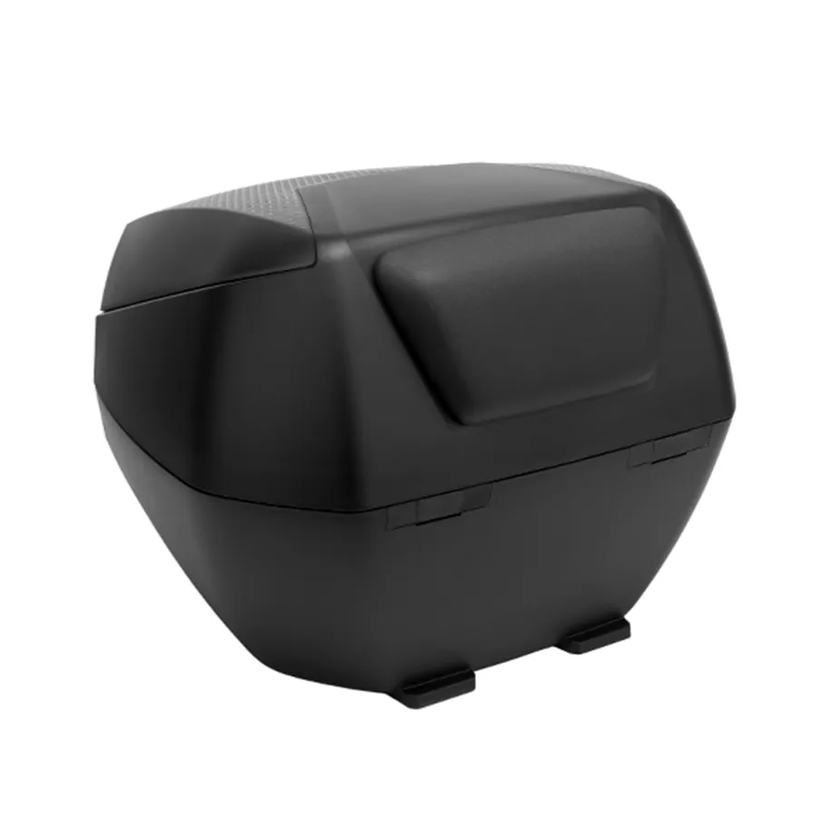 Furchtlos SHIELD S Luxe Topcase - 35 Liter - schwarz/silber - inkl. Montagekit