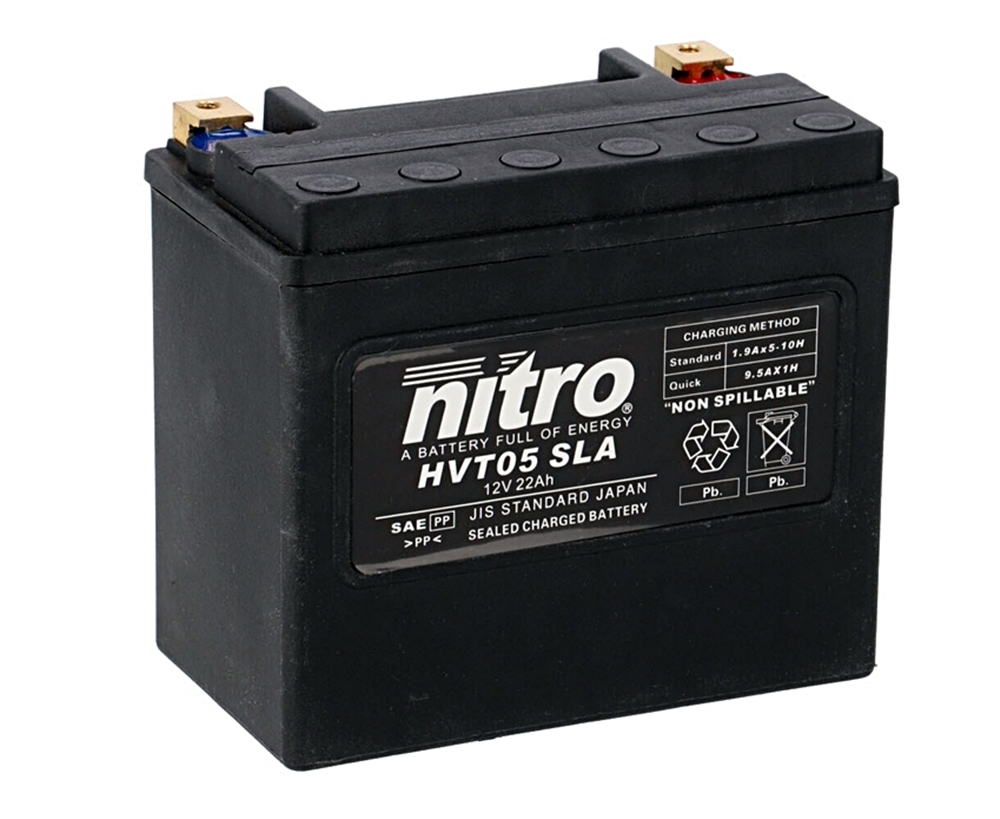 Nitro HVT 05 SLA AGM Gel Batterie 12V 22 Ah ab Werk gefüllt