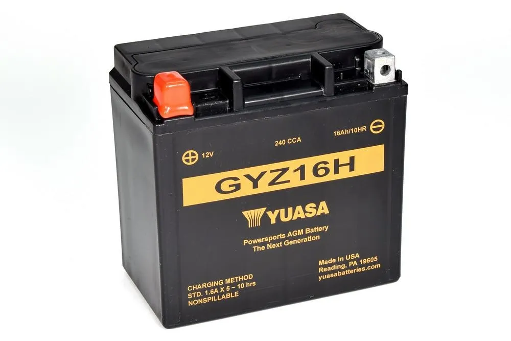 Yuasa GYZ16H AGM Batterie High Performance 12V 16 AH (WC) ab Werk gefüllt Yuasa GYZ16H AGM Batterie High Performance 12V 16 AH (WC) ab Werk gefüllt