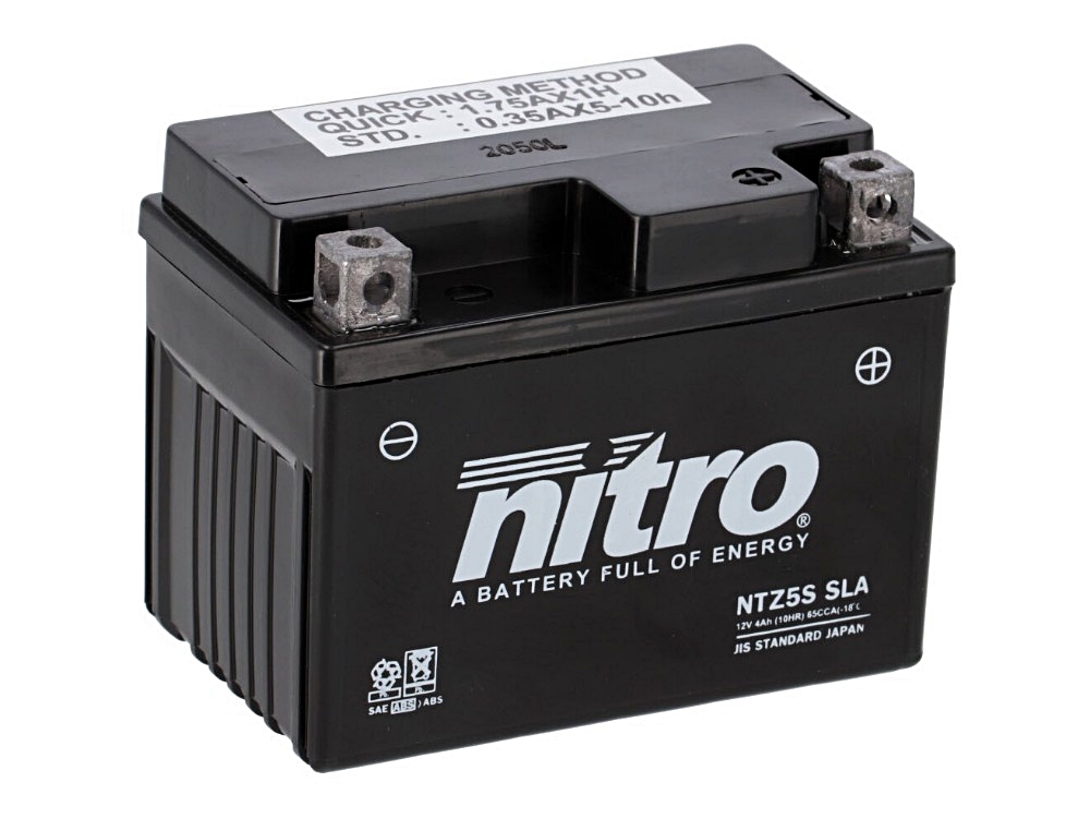Nitro NTZ5S SLA AGM Gel Batterie 12V 4 Ah ab Werk gefüllt