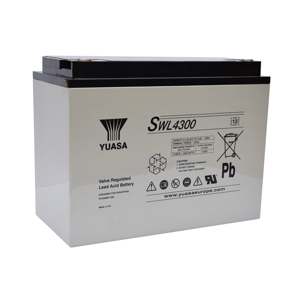 Yuasa SWL4300 AGM VRLA Industriebatterie 12V - 130 Ah Yuasa SWL4300 AGM VRLA Industriebatterie 12V - 130 Ah