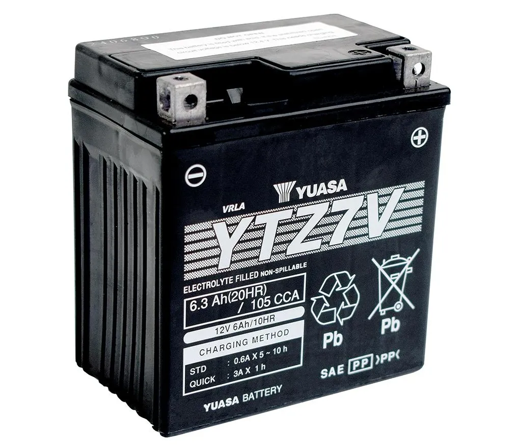 Yuasa YTZ7V AGM Batterie High Performance 12V 7 AH (WC) ab Werk gefüllt Yuasa YTZ7V AGM Batterie High Performance 12V 7 AH (WC) ab Werk gefüllt
