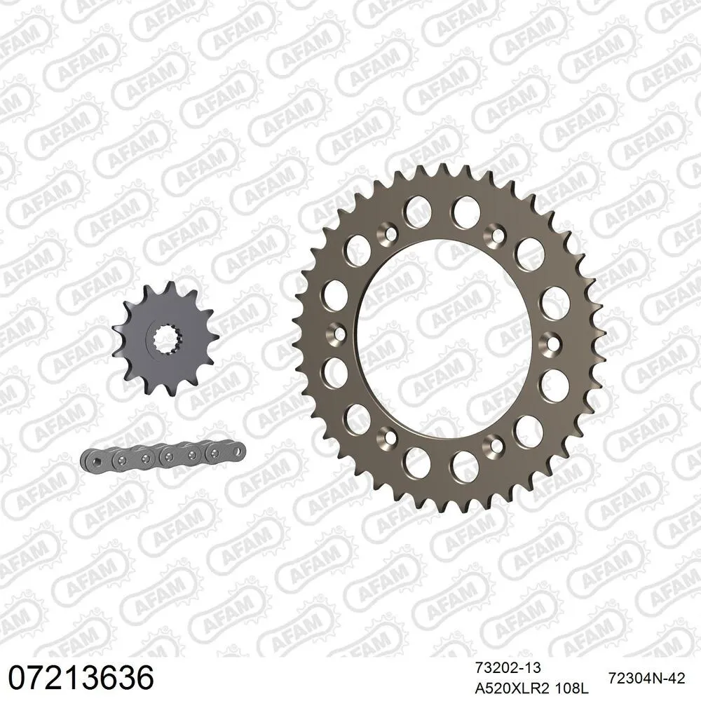 AFAM Kettensatz Aluminium 520 XLR2 13x42 - KTM 125 Sting 1997-98 - 07213636