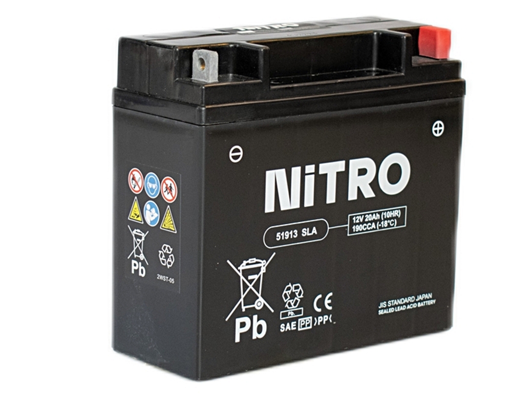 Nitro 51913 SLA AGM Gel Batterie 12V 20 Ah ab Werk gefüllt Nitro 51913 SLA AGM Gel Batterie 12V 20 Ah ab Werk gefüllt
