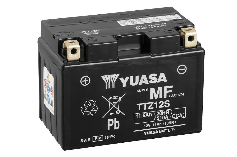Yuasa TTZ12S AGM Batterie 12V 12 AH (WC) ab Werk gefüllt 