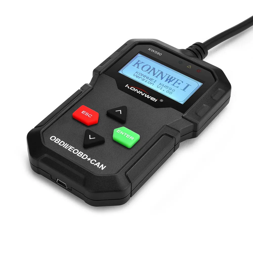 Konnwei KW590 OBD2 Scanner Fehlercode Diagnosegerät - Auto / Motorrad / Roller