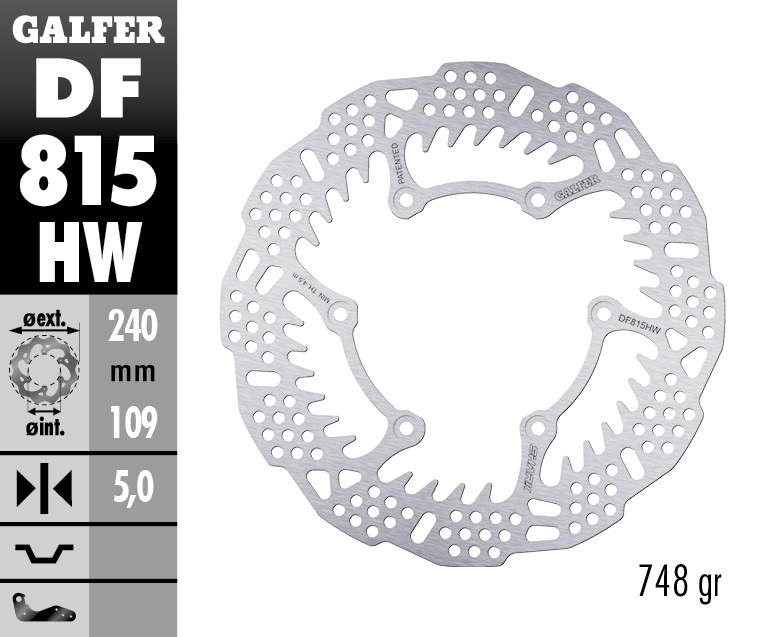 Galfer Bremsscheibe shark starr 240X5mm - DF815HW Galfer Bremsscheibe shark starr 240X5mm - DF815HW