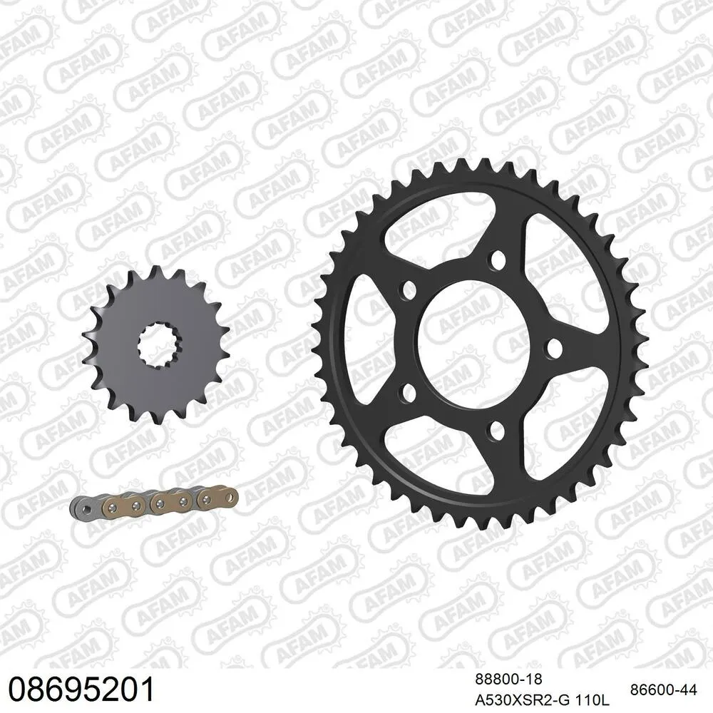 AFAM Kettensatz Stahl 530 XSR2-G 18x44 - Triumph Trophy 1200 1994-95 - 08695201