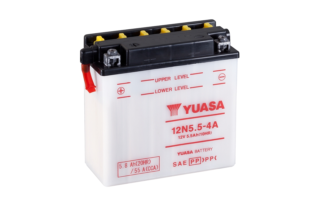 Yuasa 12N5.5-4A Batterie 12V 5.5 AH (DC) ohne Säure Yuasa 12N5.5-4A Batterie 12V 5.5 AH (DC) ohne Säure