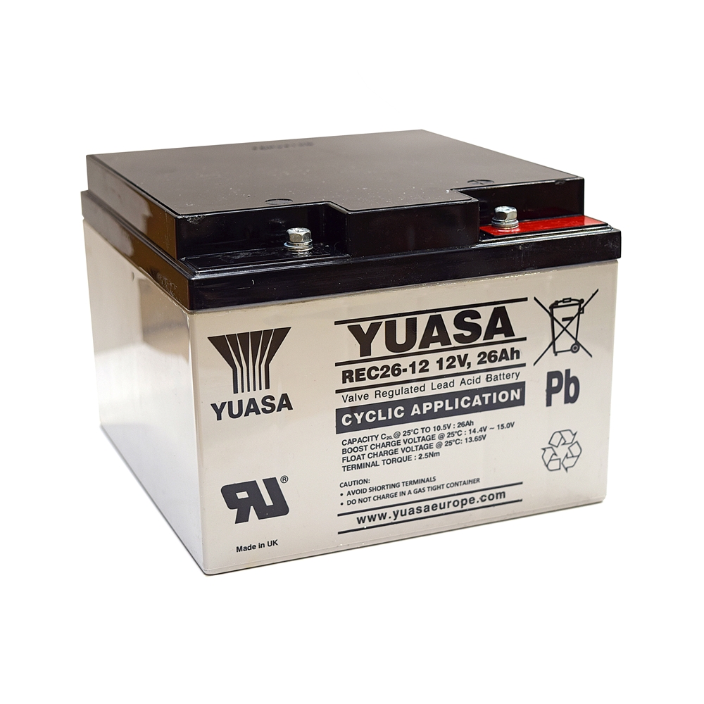 Yuasa REC26-12I AGM VRLA Industriebatterie 12V - 26 Ah Yuasa REC26-12I AGM VRLA Industriebatterie 12V - 26 Ah