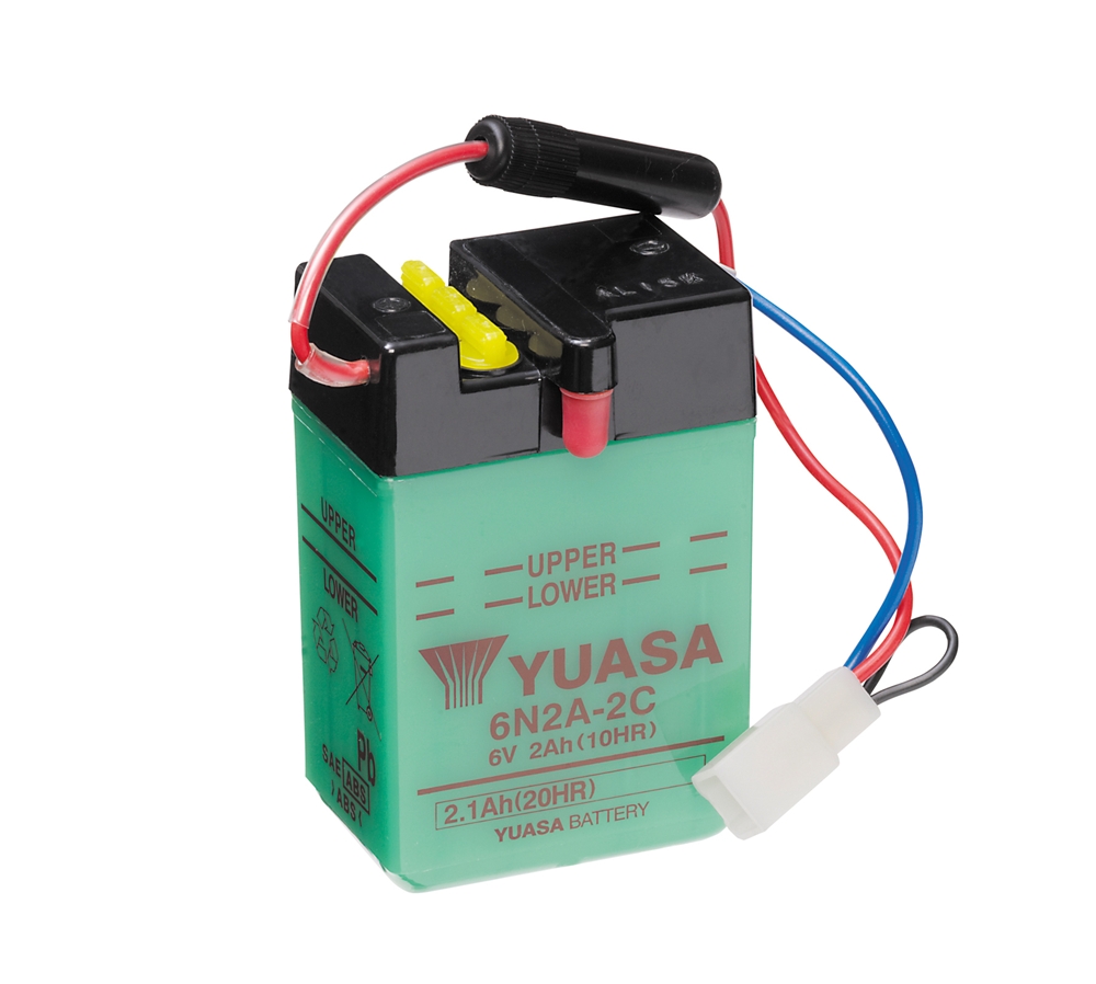 Yuasa 6N2A-2C Batterie 6V 2 AH (DC) ohne Säure Yuasa 6N2A-2C Batterie 6V 2 AH (DC) ohne Säure