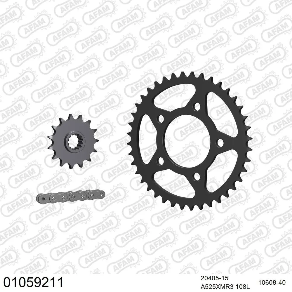 AFAM Kettensatz Stahl 525 XMR3 15x40 - Honda CB 500 S 1998-03 - 01059211