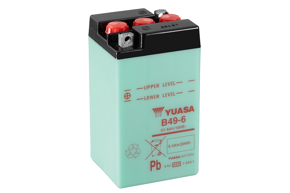 Yuasa B49-6 Batterie 6V 8 AH (CP) mit Säurepack Yuasa B49-6 Batterie 6V 8 AH (CP) mit Säurepack