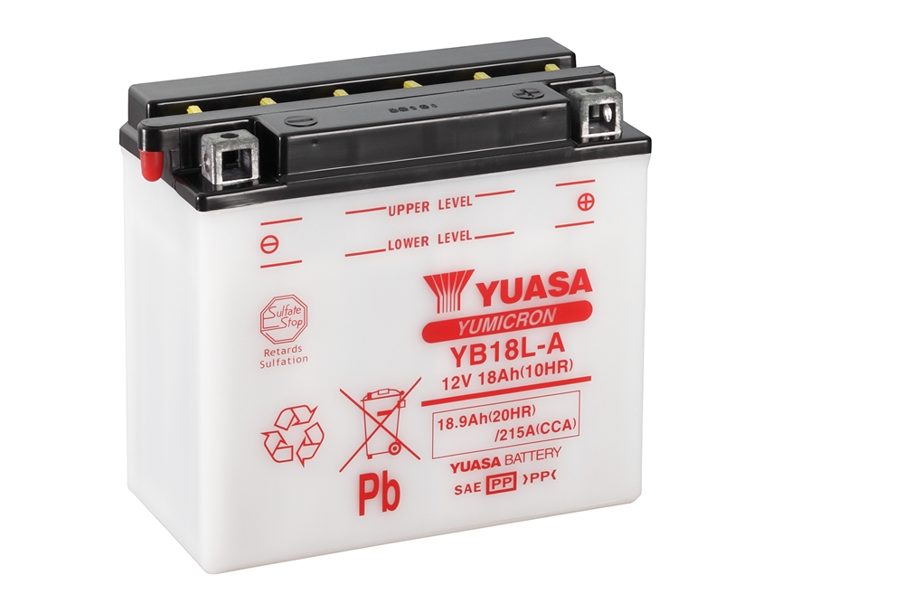 Yuasa YB18L-A Batterie YuMicron® 12V 18 AH (CP) mit Säurepack