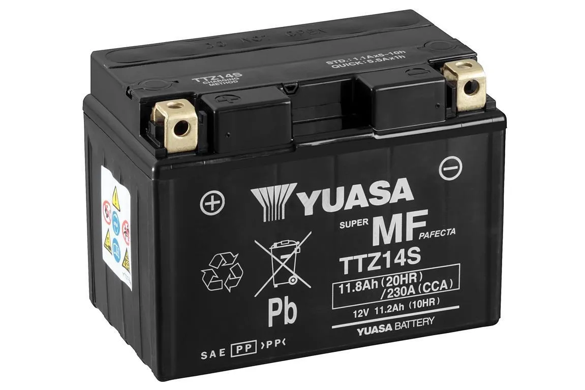 Yuasa TTZ14S AGM Batterie 12V 14 AH (WC) ab Werk gefüllt Yuasa TTZ14S AGM Batterie 12V 14 AH (WC) ab Werk gefüllt