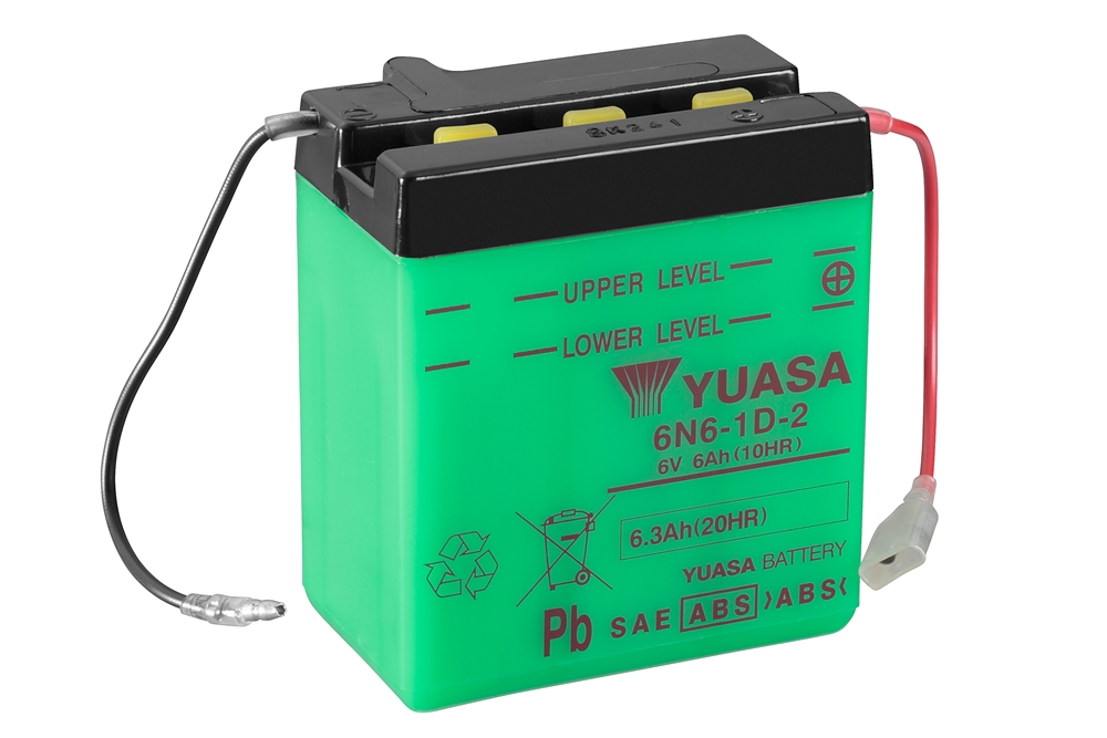 Yuasa 6N6-1D-2 Batterie 6V 6 AH (DC) ohne Säure Yuasa 6N6-1D-2 Batterie 6V 6 AH (DC) ohne Säure