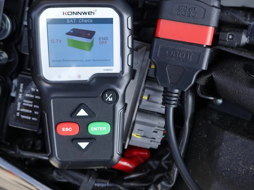 Konnwei KW680 OBD2 Scanner Fehlercode Diagnosegerät - Auto / Motorrad / Roller