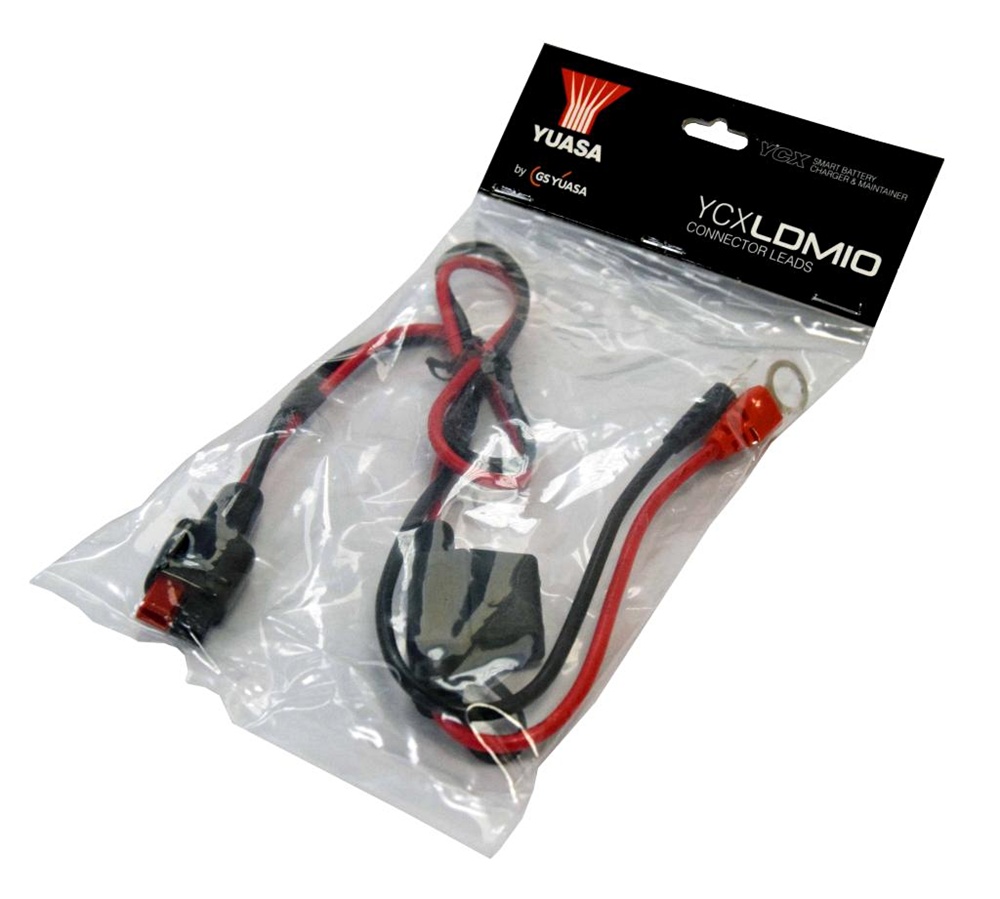 Yuasa YCX Ladekabel mit 10 mm Ösen für YCX12 / YCXL12 Ladegeräte