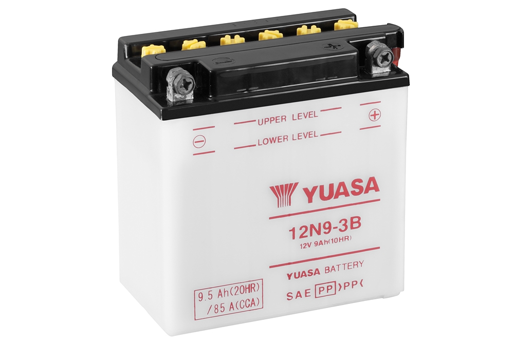 Yuasa 12N9-3B Batterie 12V 9 AH (DC) ohne Säure