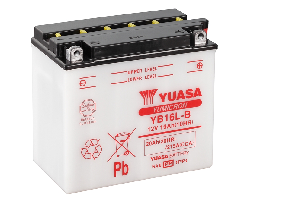 Yuasa YB16L-B Batterie YuMicron® 12V 19 AH (CP) mit Säurepack