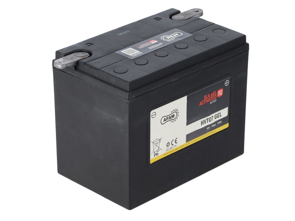 AFAM HVT 07 GEL SLA Batterie 12V 31AH 370A - Einbaufertig (66007 YHD-12 CHD4-12 HVT07)