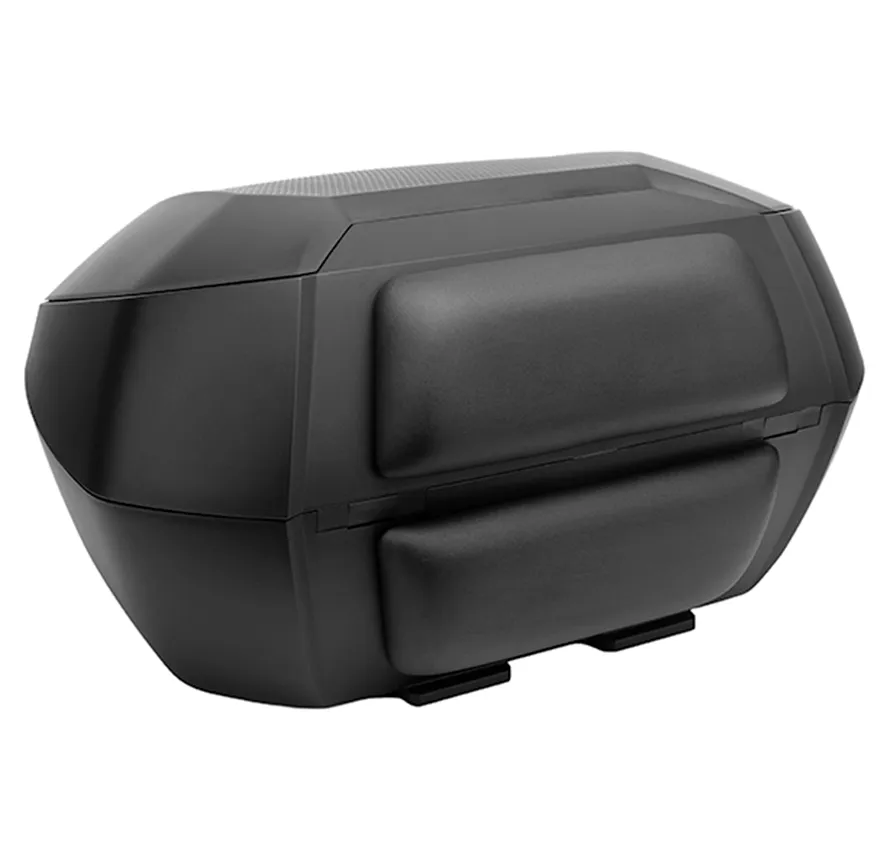 Furchtlos SHIELD L Luxe Topcase - 48 Liter - weiß/rot