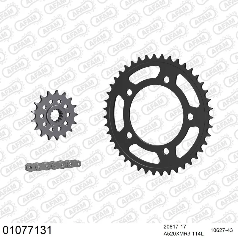 AFAM Kettensatz Stahl 520 XMR3 17x43 - Honda NC 750 S 2014-20 - 01077131