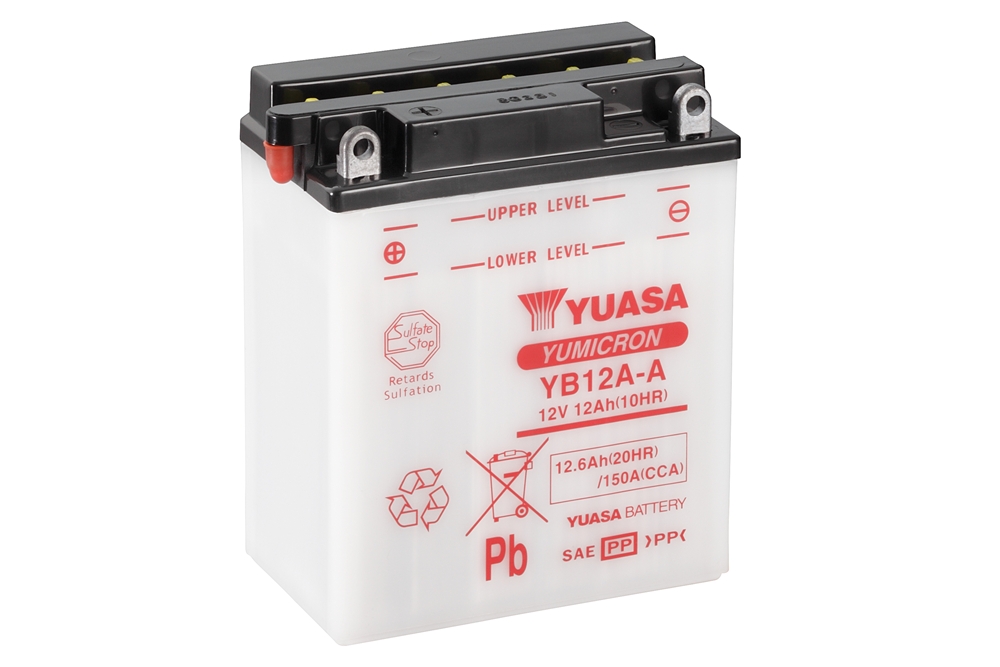 Yuasa YB12A-A Batterie YuMicron® 12V 12 AH (CP) mit Säurepack Yuasa YB12A-A Batterie YuMicron® 12V 12 AH (CP) mit Säurepack
