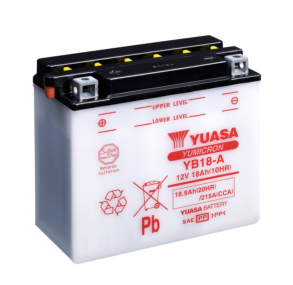 Yuasa YB18-A Batterie YuMicron® 12V 18 AH (DC) ohne Säure