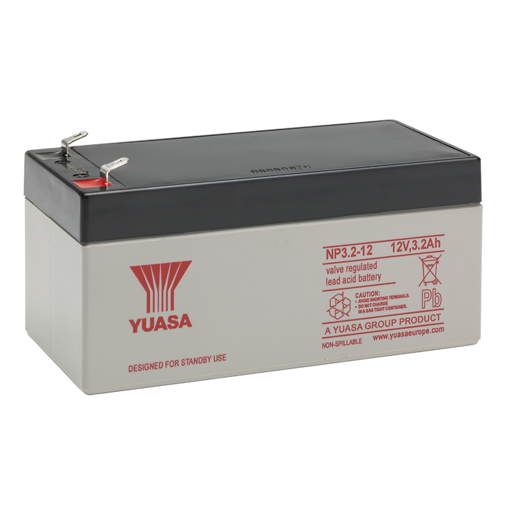 Yuasa NP3.2-12 AGM VRLA Industriebatterie 12V - 3.2 Ah Yuasa NP3.2-12 AGM VRLA Industriebatterie 12V - 3.2 Ah