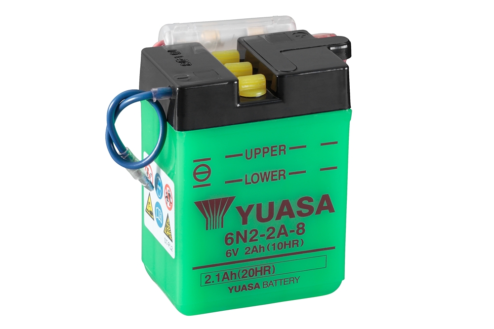 Yuasa 6N2-2A-8 Batterie 6V 2.1 AH (DC) ohne Säure Yuasa 6N2-2A-8 Batterie 6V 2.1 AH (DC) ohne Säure