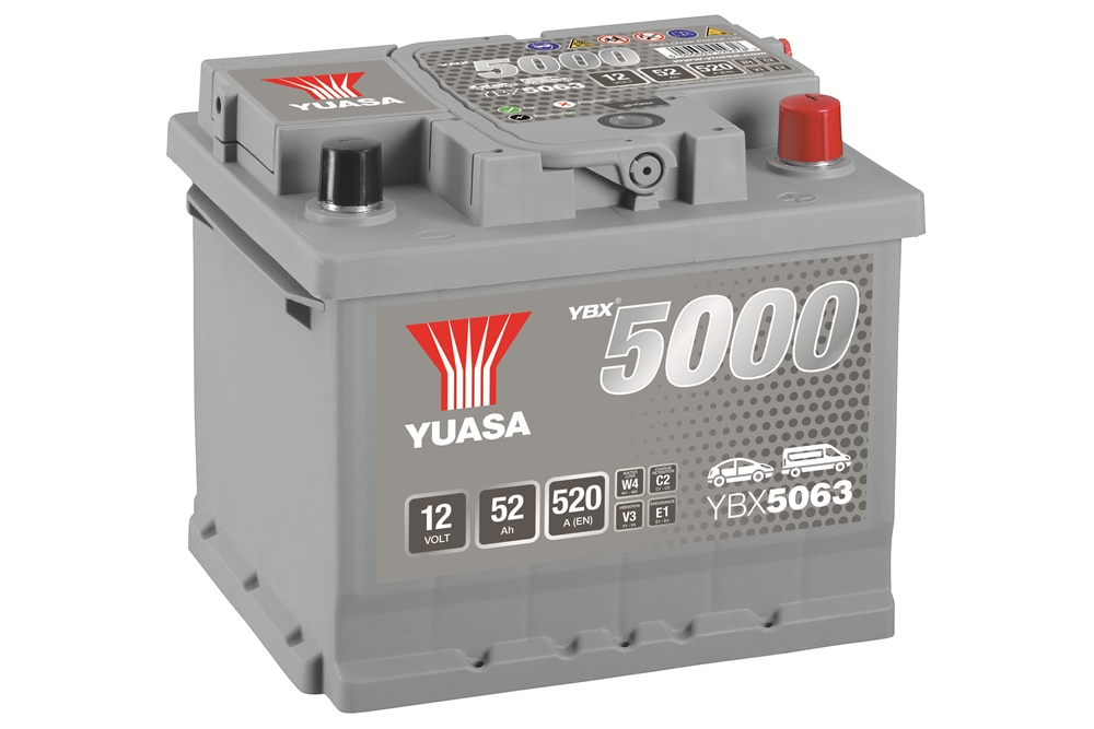 Yuasa YBX5063 SMF Batterie 12V 52 AH