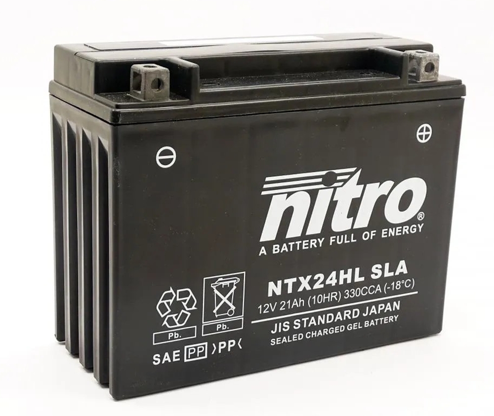 Nitro NTX24HL SLA AGM Gel Batterie 12V 21 Ah ab Werk gefüllt