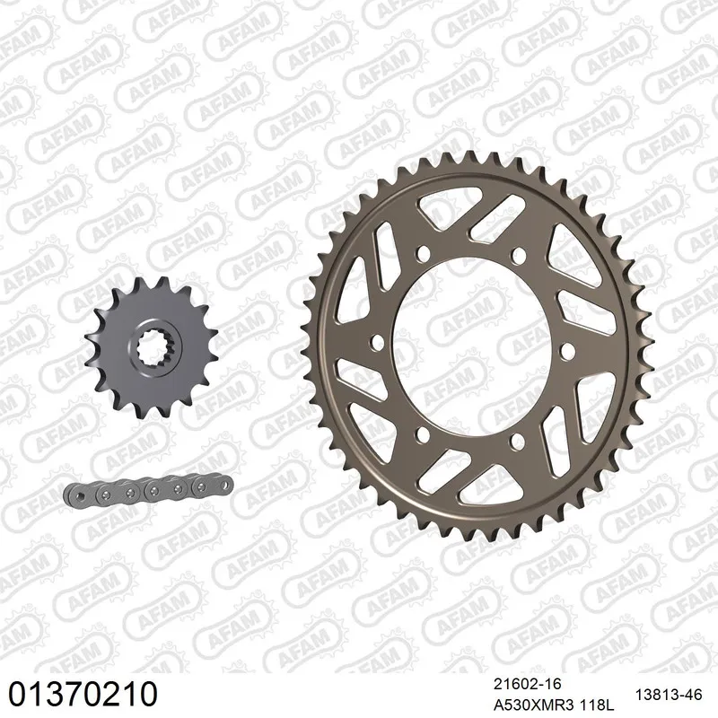 AFAM Kettensatz Aluminium 530 XMR3 16x46 - Yamaha FZ 600 S2 Fazer 2007-09 - 01370210