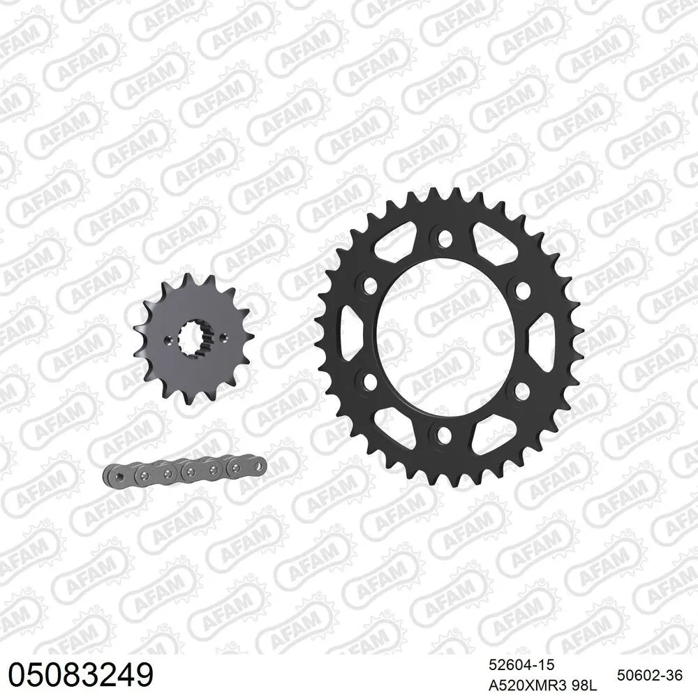 AFAM Kettensatz Stahl 520 XMR3 15x36 - Ducati 851 SP4 Superbike Biposto 1992 - 05083249