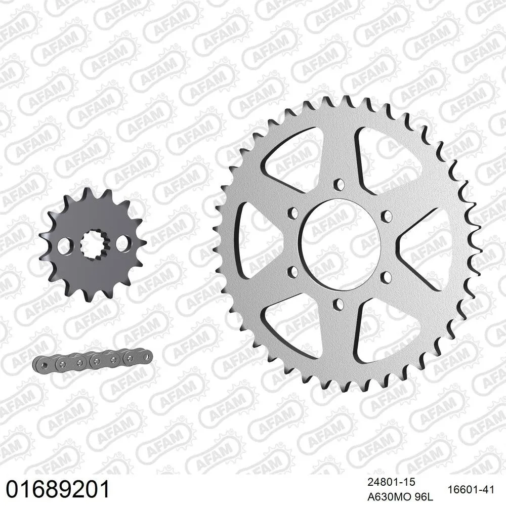 AFAM Kettensatz Stahl 630 MO 15x41 - Kawasaki Z 1000 1981-83 - 01689201