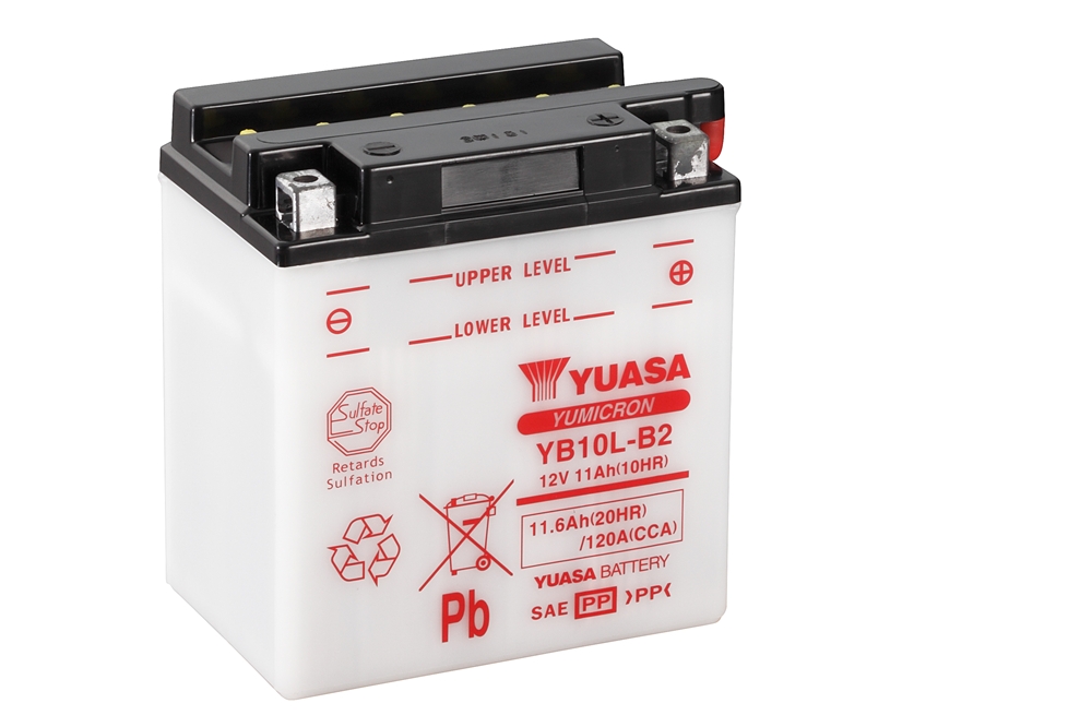 Yuasa YB10L-B2 Batterie YuMicron® 12V 11 AH (CP) mit Säurepack