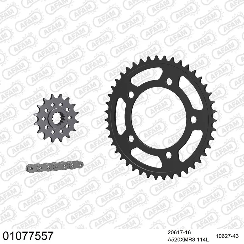 AFAM Kettensatz Stahl 520 XMR3 16x43 - Honda NC 750 X 2021-24 - 01077557