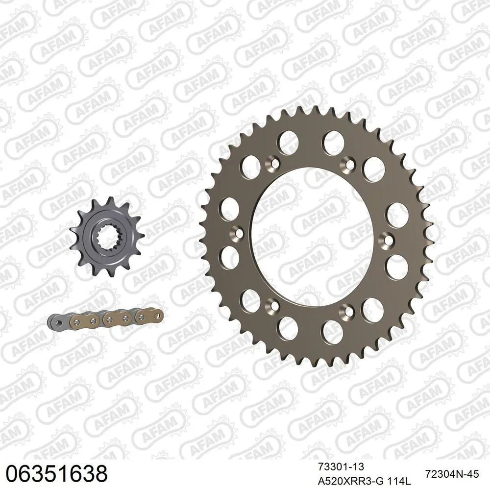 AFAM Kettensatz Aluminium 520 XRR3-G 13x45 - Husqvarna FS 450 2016 - 06351638