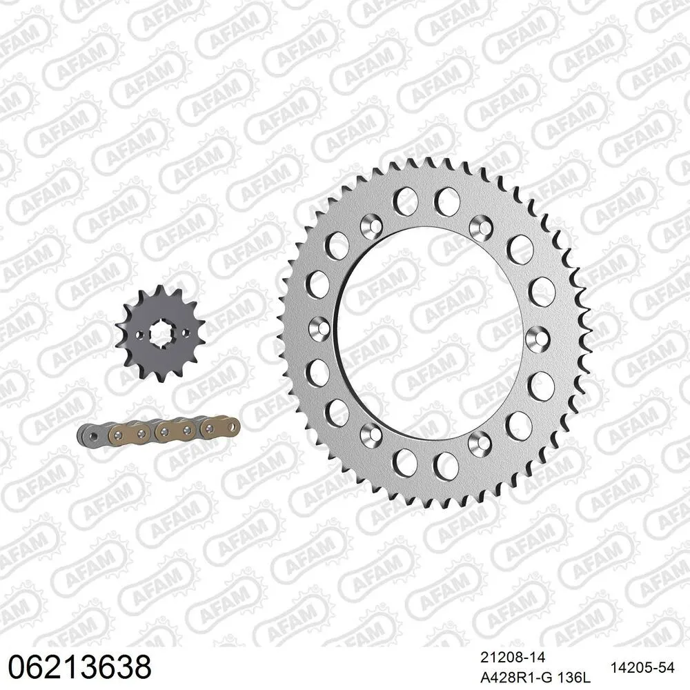 06213638 AFAM Kettensatz Stahl 428 R1-G 14x54 - Husqvarna SMS 4 125 2011-14 - 06213638
