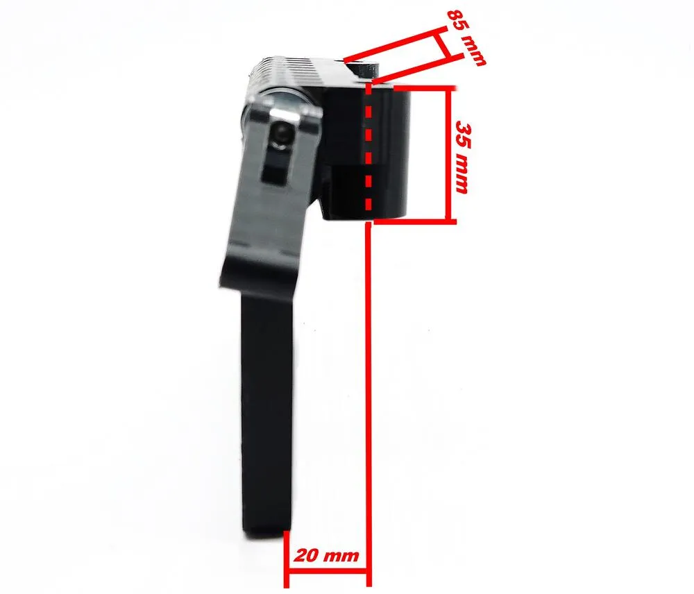 TMP-Kennzeichenhalter-vorne-Nummernschildhalterung-klappbar-Quad-ATV-Universal-10089-Abmessung TMP Kennzeichenhalter vorne / Nummernschildhalterung klappbar - Quad / ATV Universal