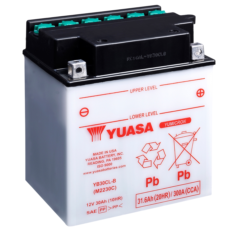 Yuasa YB30CL-B Batterie YuMicron® 12V 30 AH (DC) ohne Säure Yuasa YB30CL-B Batterie YuMicron® 12V 30 AH (DC) ohne Säure