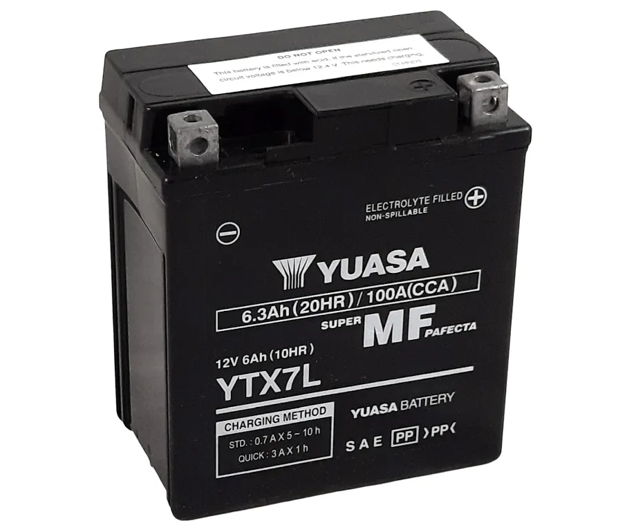 Yuasa YTX7L AGM Batterie 12V 6 AH (WC) ab Werk gefüllt Yuasa YTX7L AGM Batterie 12V 6 AH (WC) ab Werk gefüllt