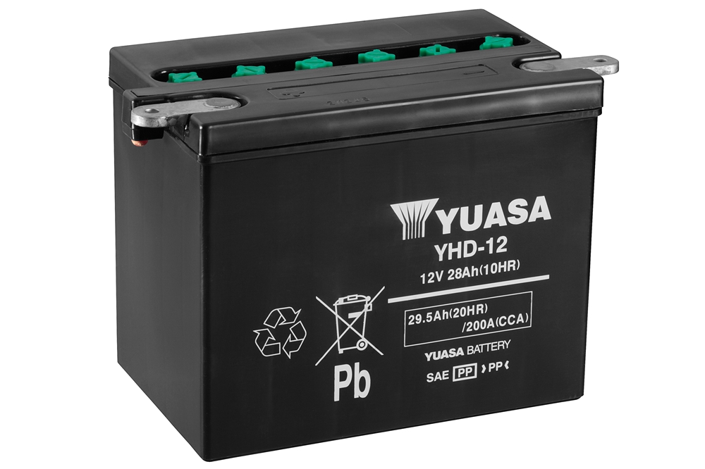Yuasa YHD-12 Batterie 12V 28 AH (DC) ohne Säure