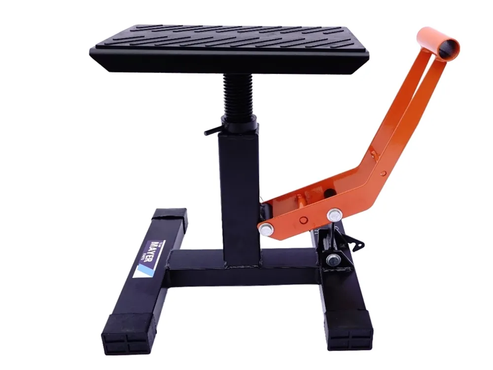 TMP Motocross & Enduro Hubständer Factory / MX Montageständer - schwarz-orange