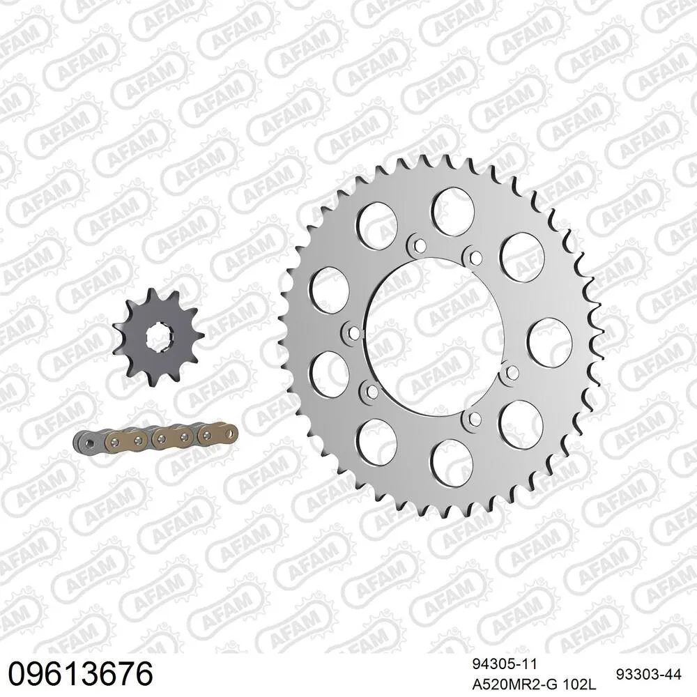 AFAM Kettensatz Aluminium 520 MR2-G 11x44 - Gasgas JTX 125 1995-98 - 09613676