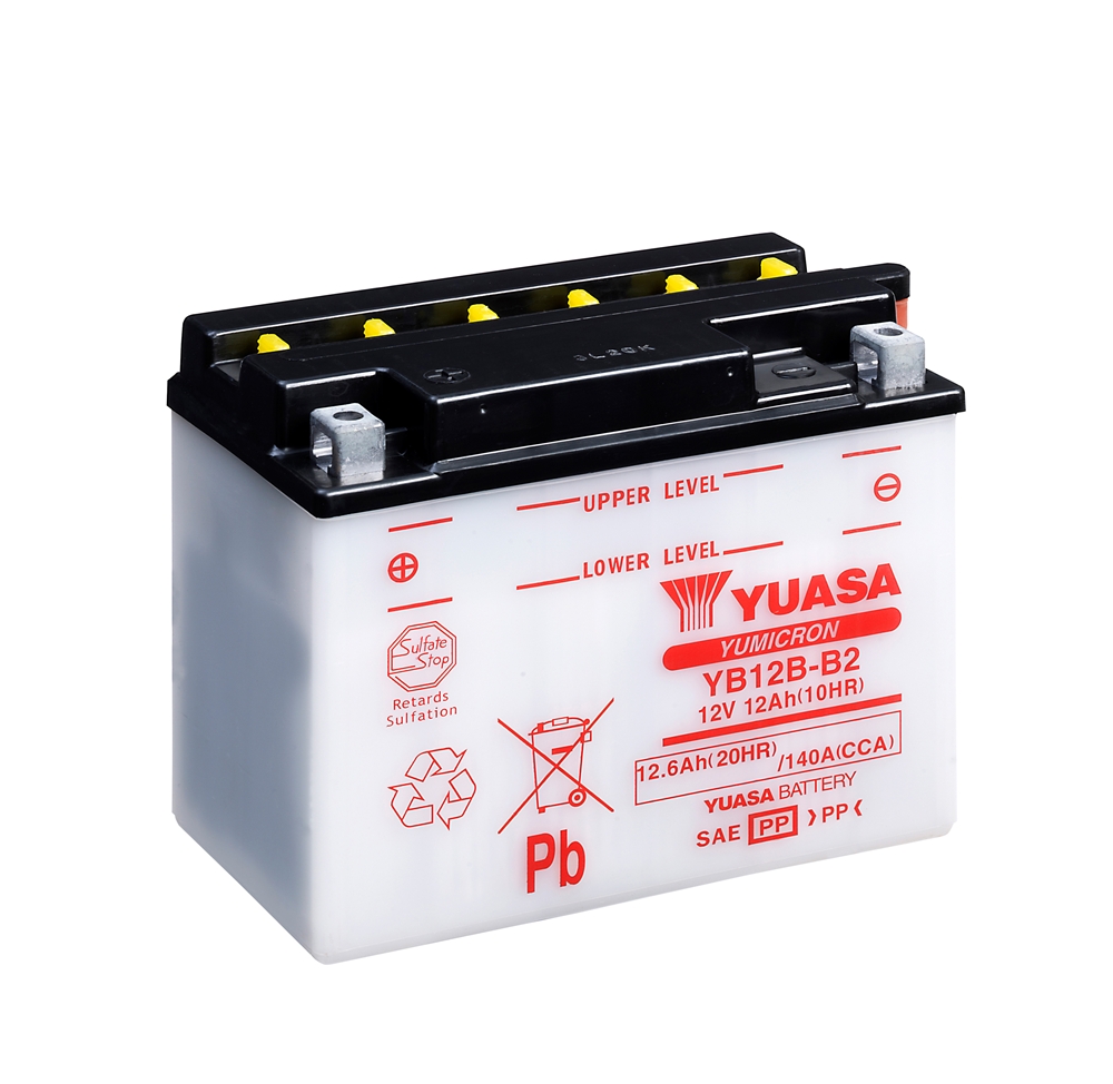 Yuasa YB12B-B2 Batterie YuMicron® 12V 12 AH (DC) ohne Säure Yuasa YB12B-B2 Batterie YuMicron® 12V 12 AH (DC) ohne Säure