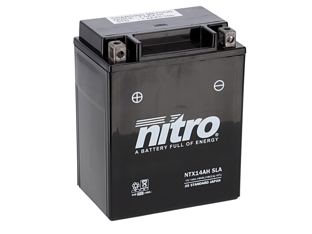 Nitro NTX14AH SLA AGM Gel Batterie 12V 12 Ah ab Werk gefüllt